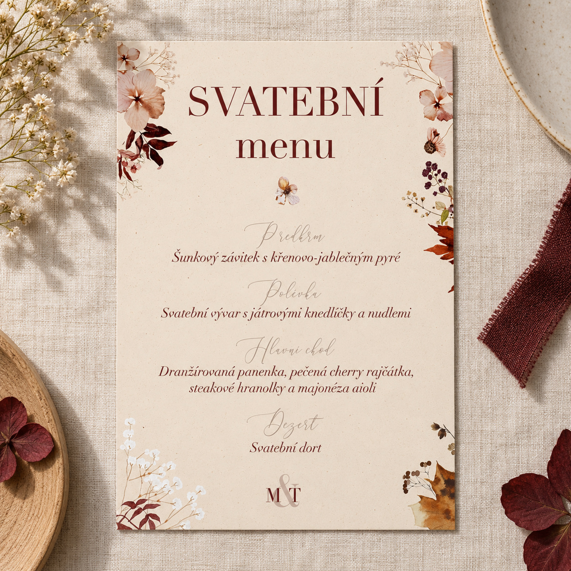 Svatební menu 291 – Produkt