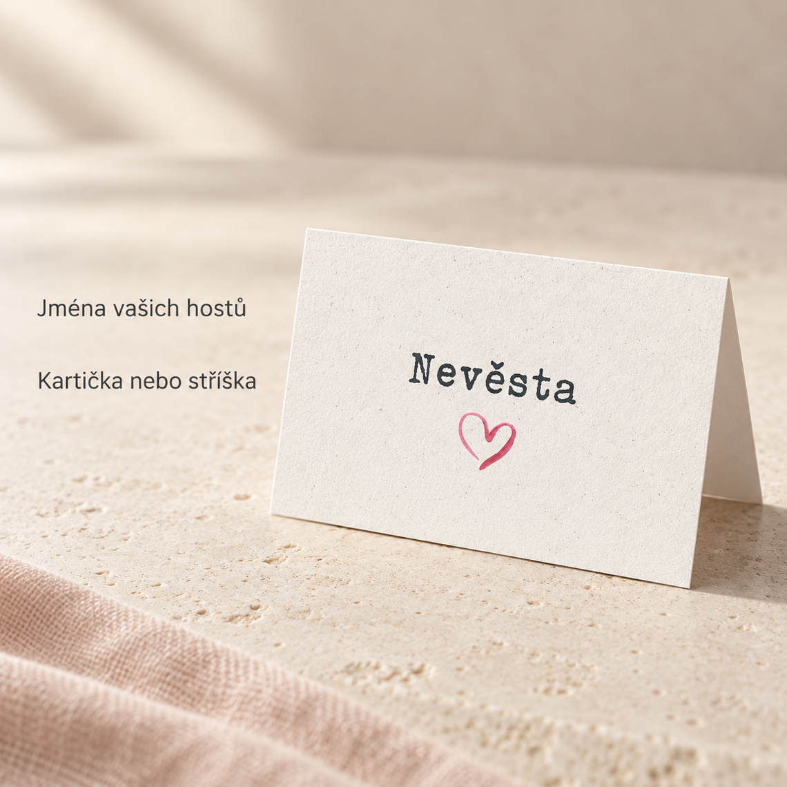 Svadobná menovka 280 – ukážka z kolekcie
