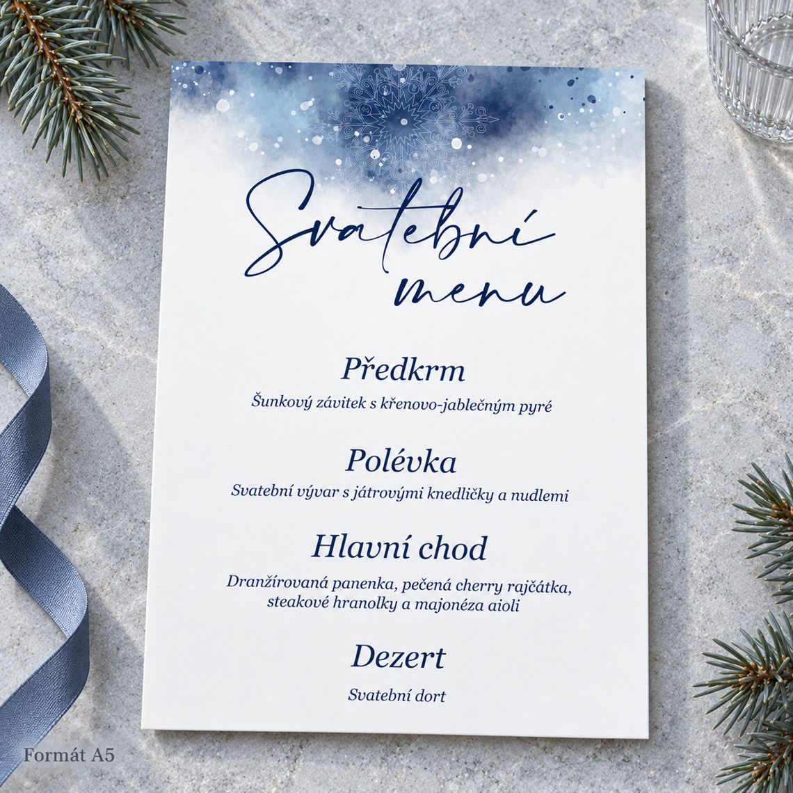 Svadobné menu 292 – ukážka z kolekcie