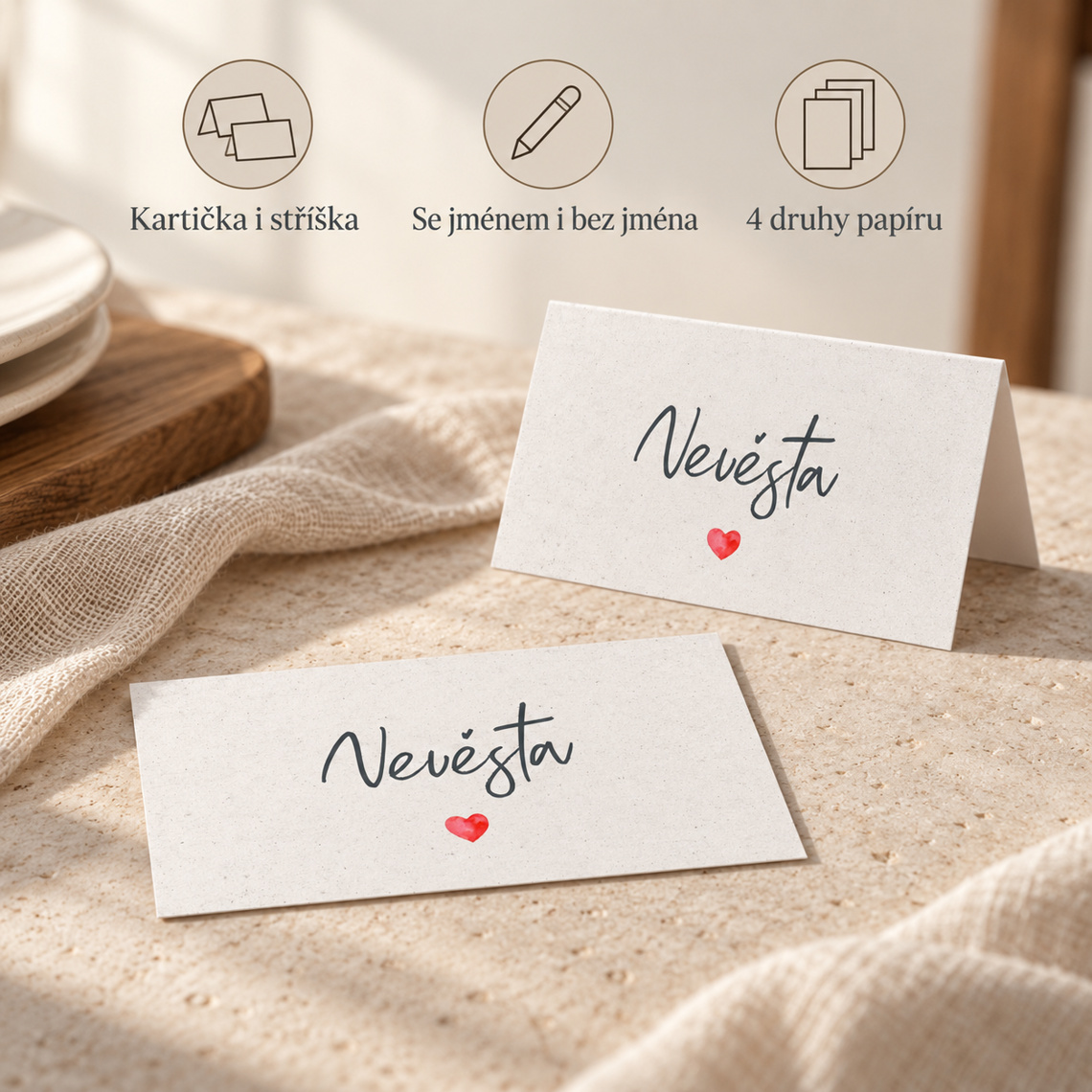 Svadobná menovka 286 – ukážka z kolekcie