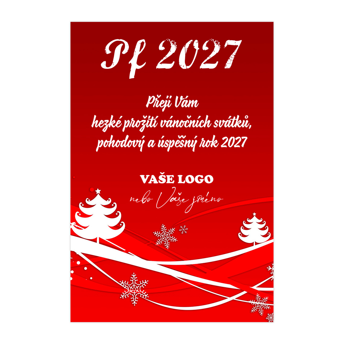 Vianočná etiketa na víno 1 – ukážka produktu