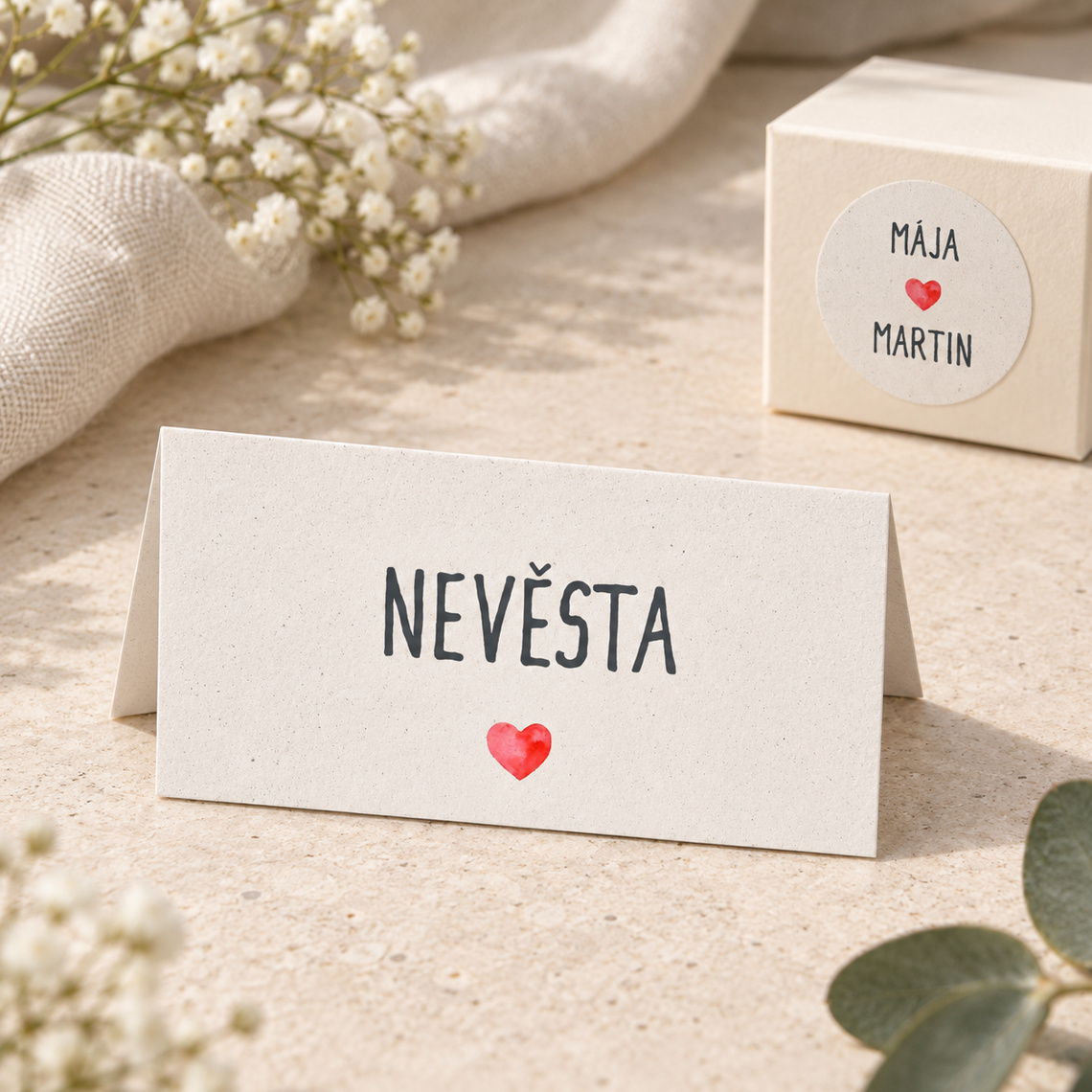 Svatební jmenovka 282 – Sladěná sada
