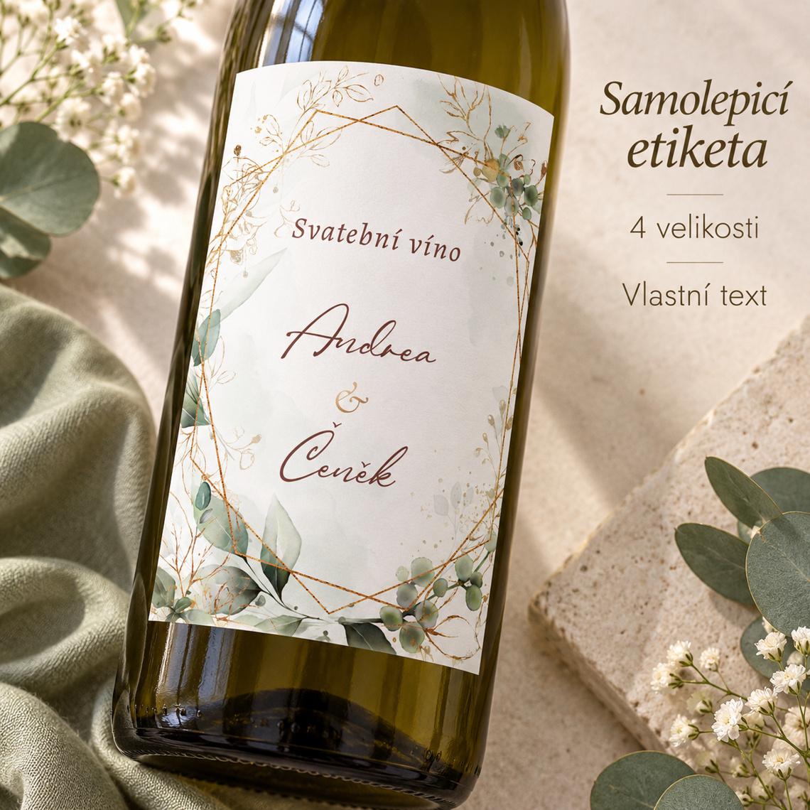 Etiketa na svatební víno 349 – Benefity