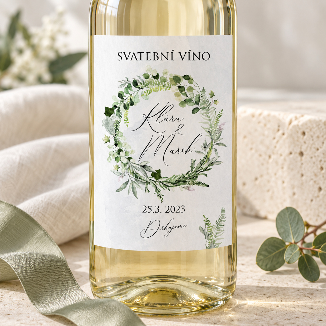 Etiketa na svatební víno 287 – Samostatný produkt