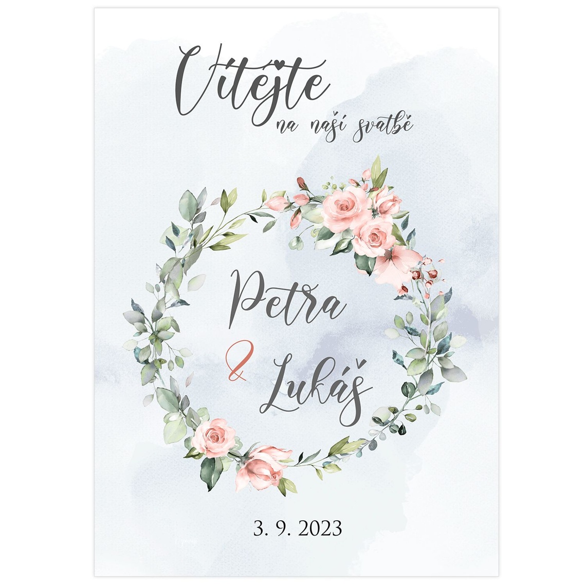 Vítací cedule 247 - vítací cedule na svatbu