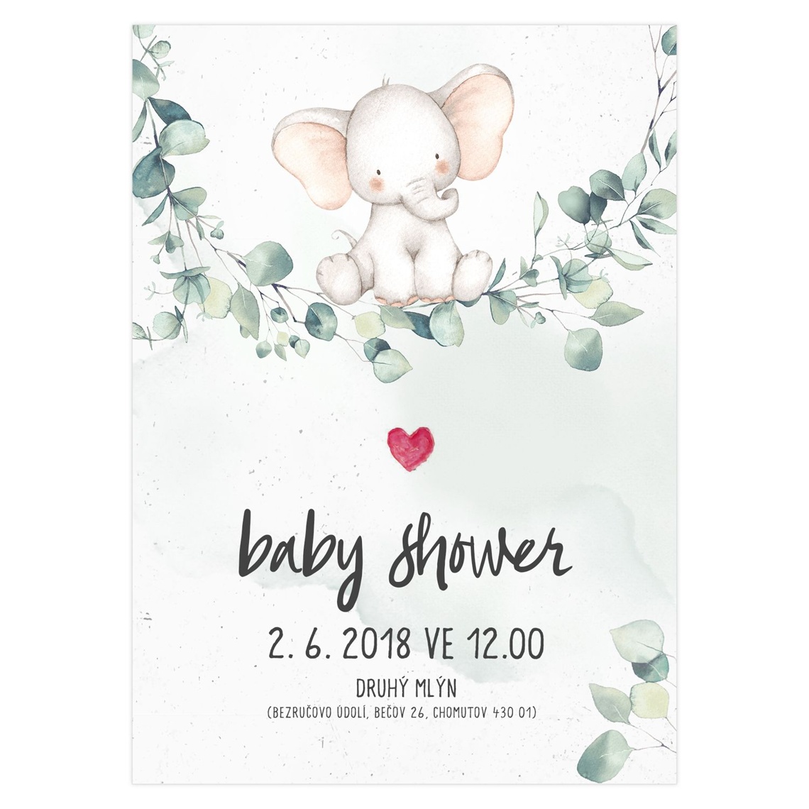 Pozvánka na Baby shower 8 – ukážka produktu