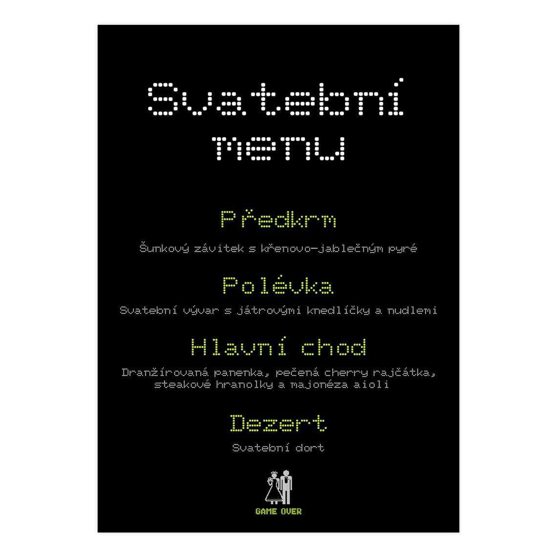 Svadobné menu 98 – ukážka produktu