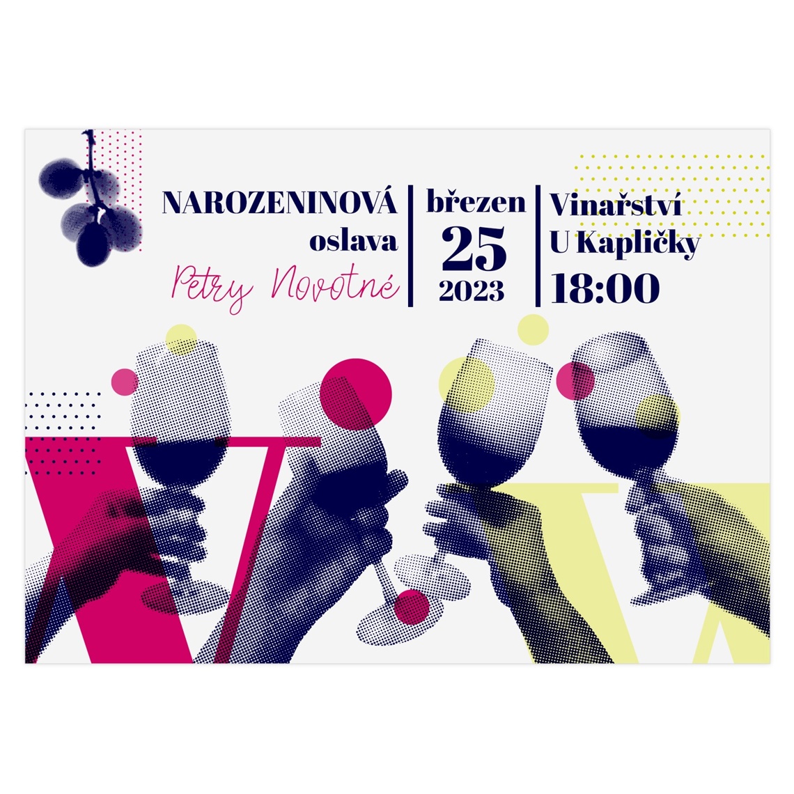 Narozeninová pozvánka 48 - Párty na produktovém náhledu