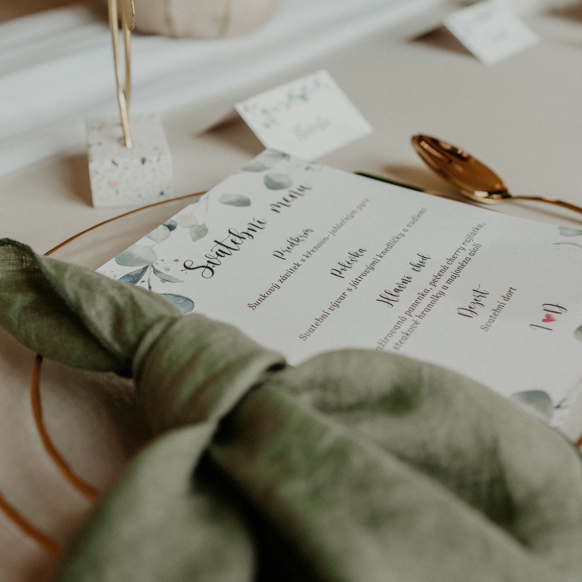 Detail produktu Svatební menu 231 pro svatební menu