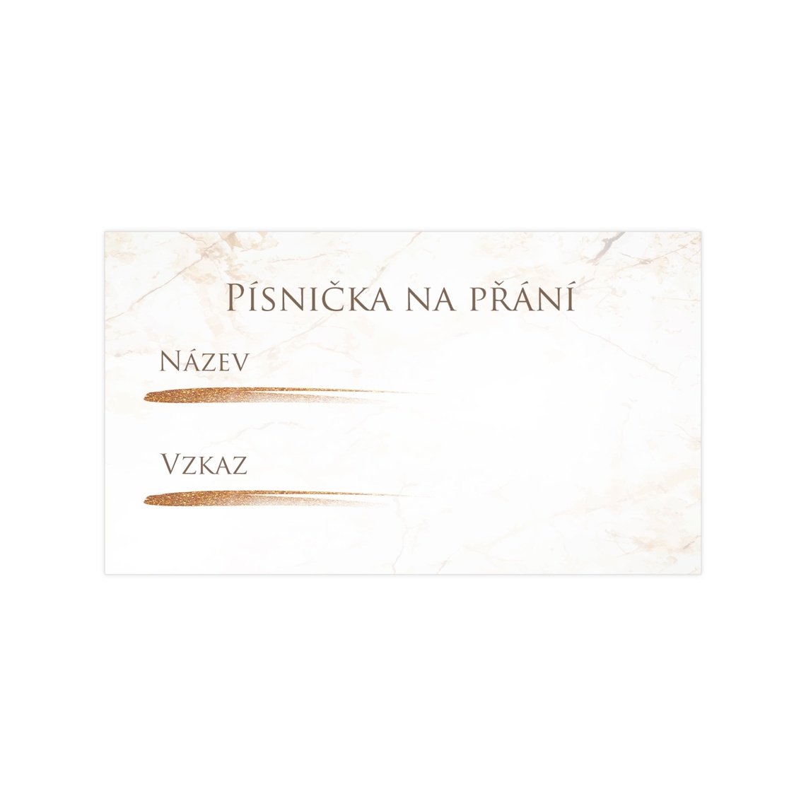 Kartička pre DJ 318 – ukážka produktu