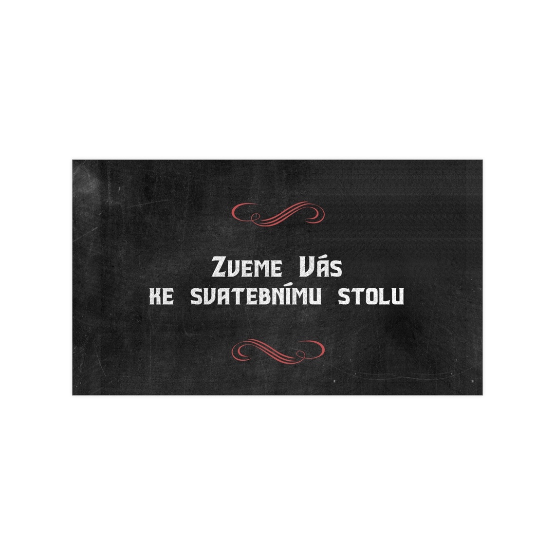 Pozvánka ke stolu 319 jako pozvánka ke svatebnímu stolu