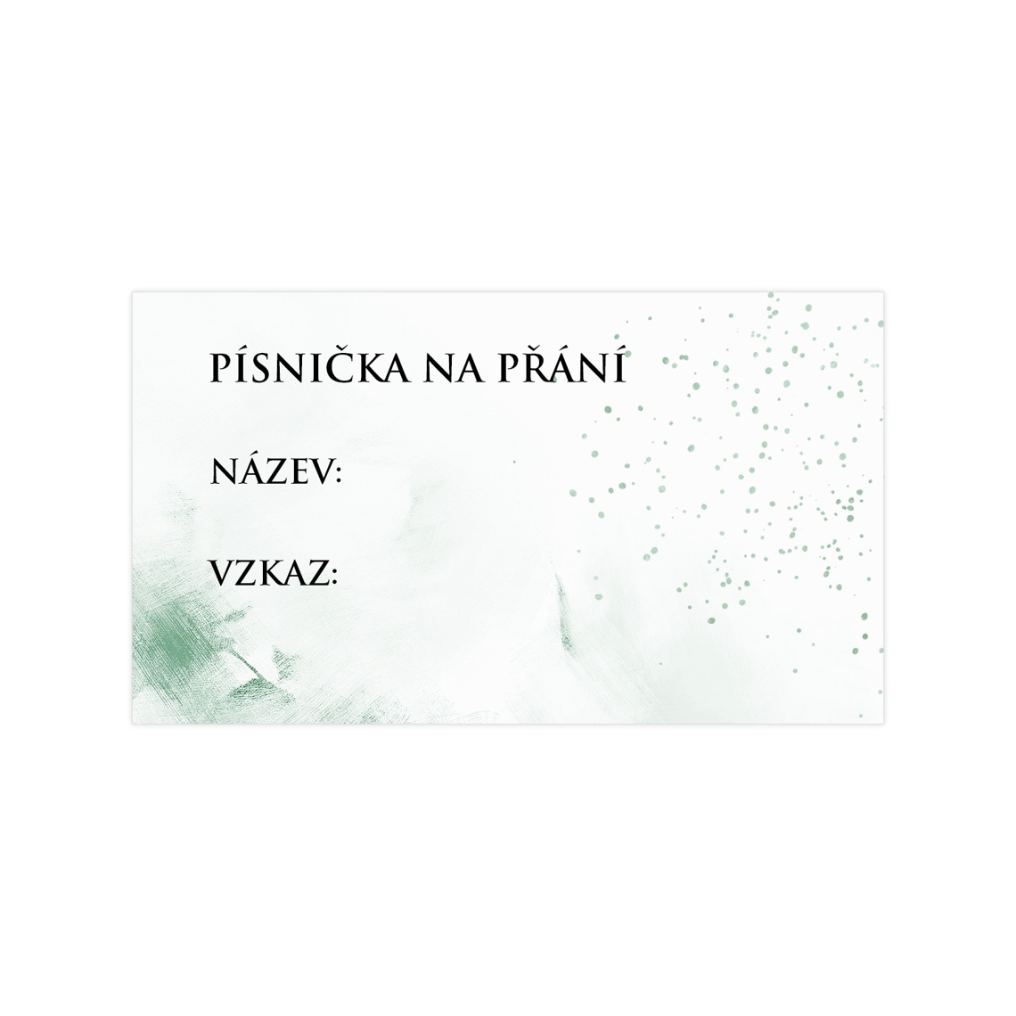 Kartička pre DJ 340 – ukážka produktu