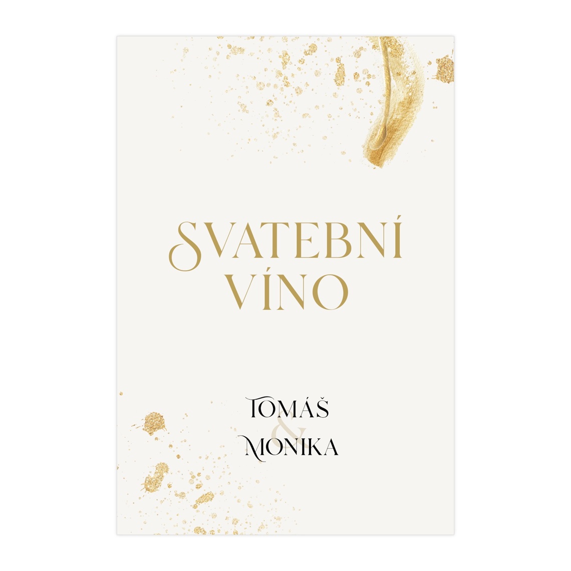 Etiketa na svatební víno 332 připravené pro etiketa na svatební víno