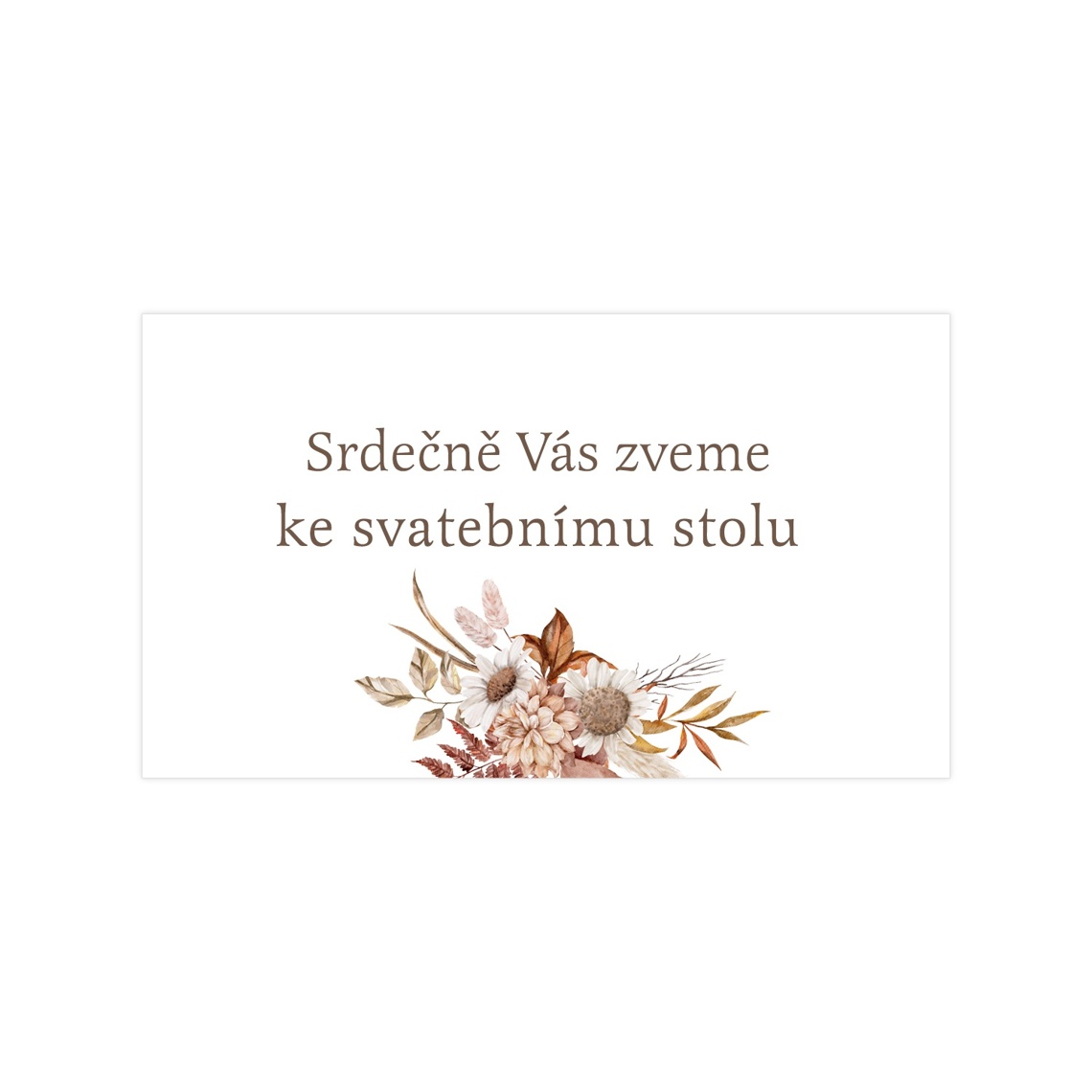 Pozvánka ke stolu 335 jako pozvánka ke svatebnímu stolu