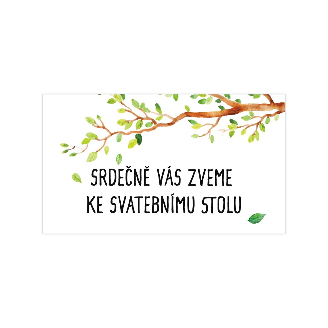 Pozvánka ke stolu 189 jako pozvánka ke svatebnímu stolu