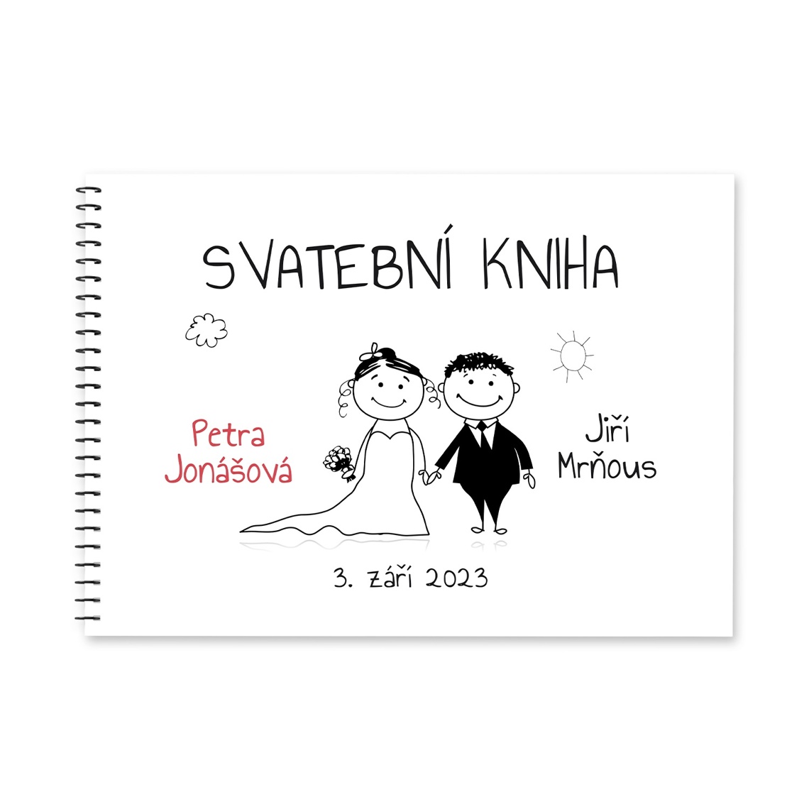 Svatební kniha 28 jako svatební kniha hostů pro vzkazy