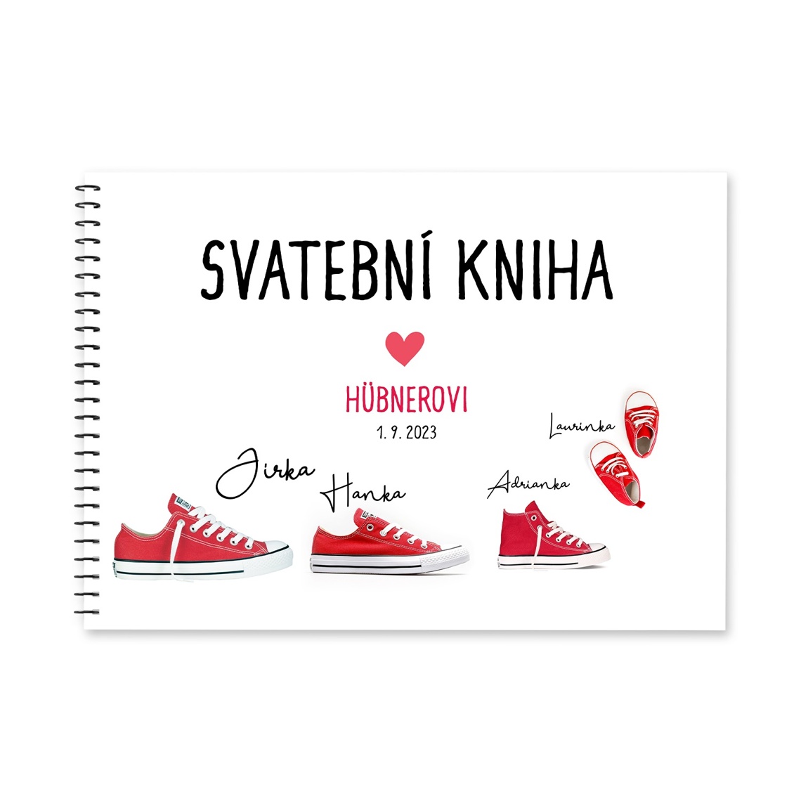 Svatební kniha 195 jako svatební kniha hostů pro vzkazy
