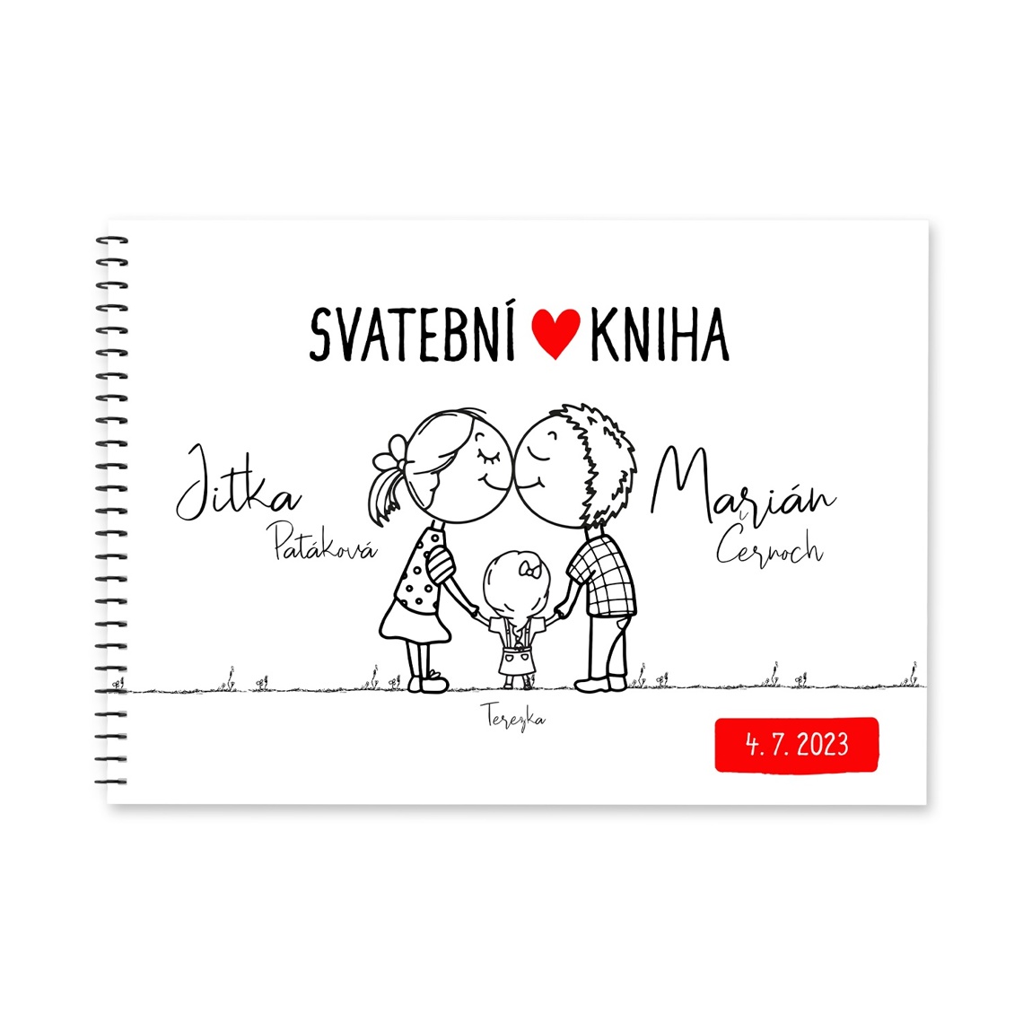 Svatební kniha 220 připravené pro svatební kniha hostů