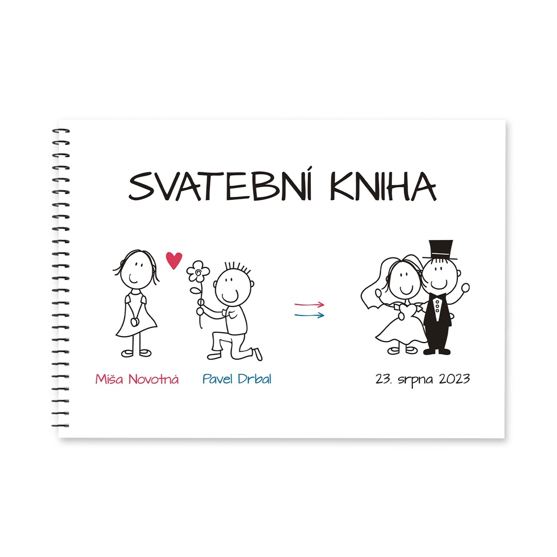 Svatební kniha 30 - svatební kniha hostů pro vzkazy