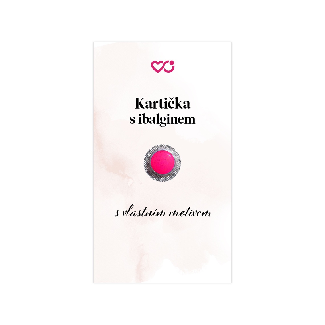 Kartička na ibalgin s vlastným motívom 1 – ukážka produktu