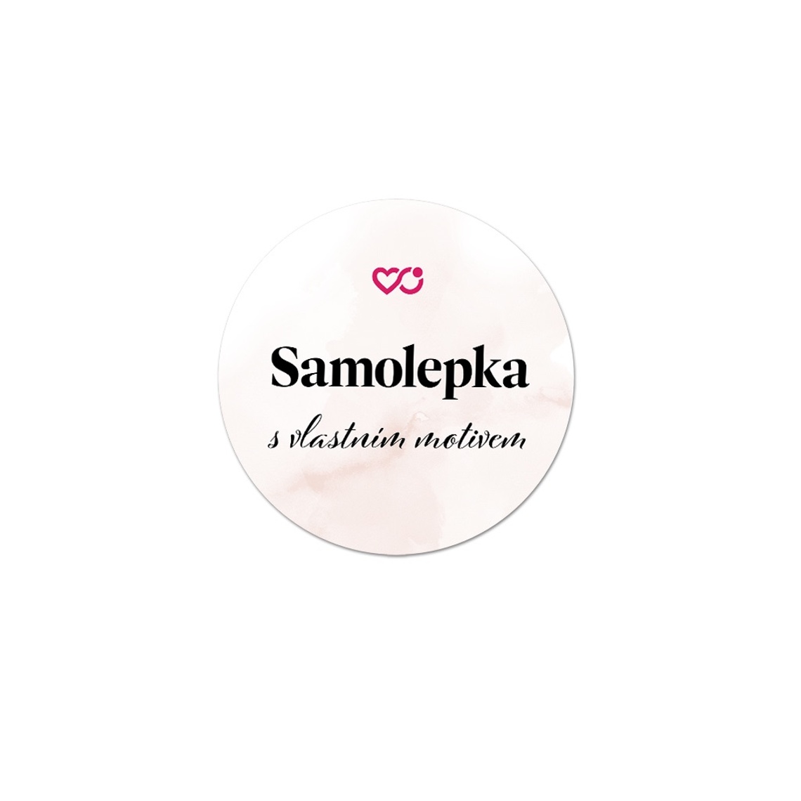 Okrúhla samolepka s vlastným motívom 1 – ukážka produktu