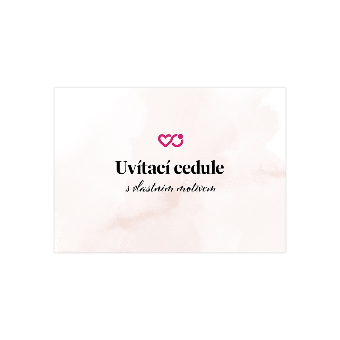 Vítacia ceduľa s vlastným motívom 1 – ukážka produktu