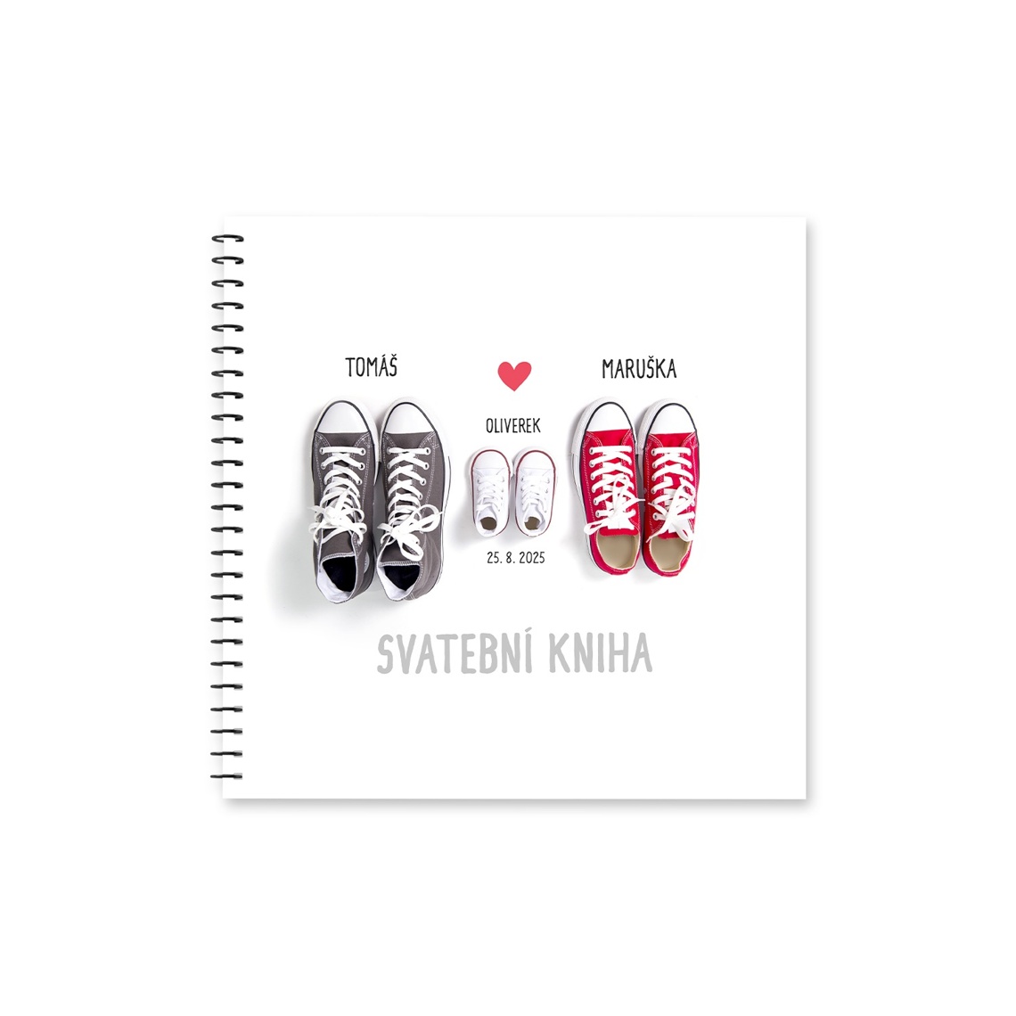 Svatební kniha 172 v detailu pro kontrolu textu a provedení