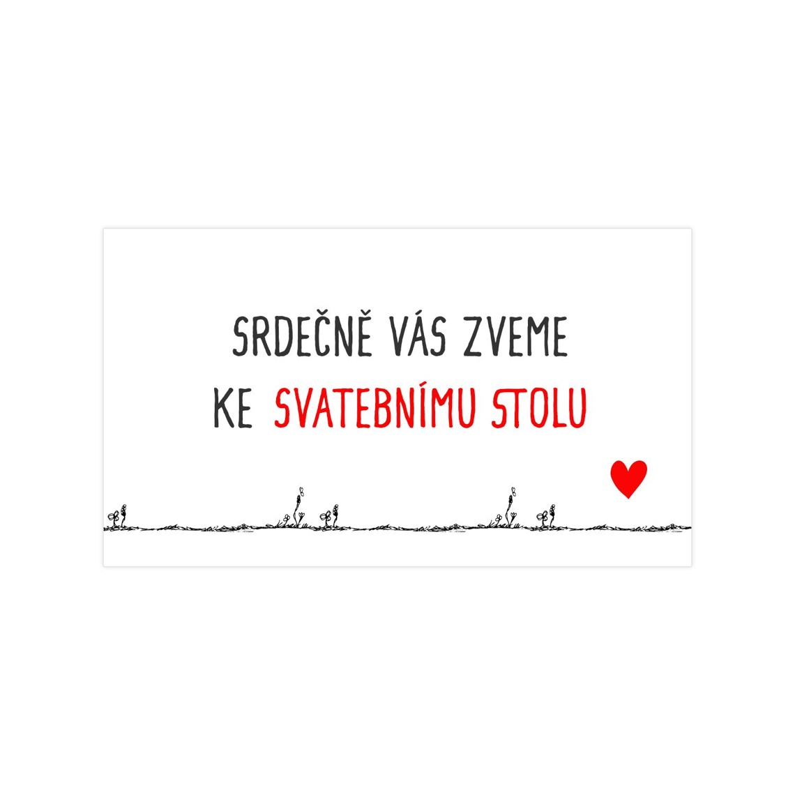 Pozvánka ke stolu 220 - pozvánka ke svatebnímu stolu