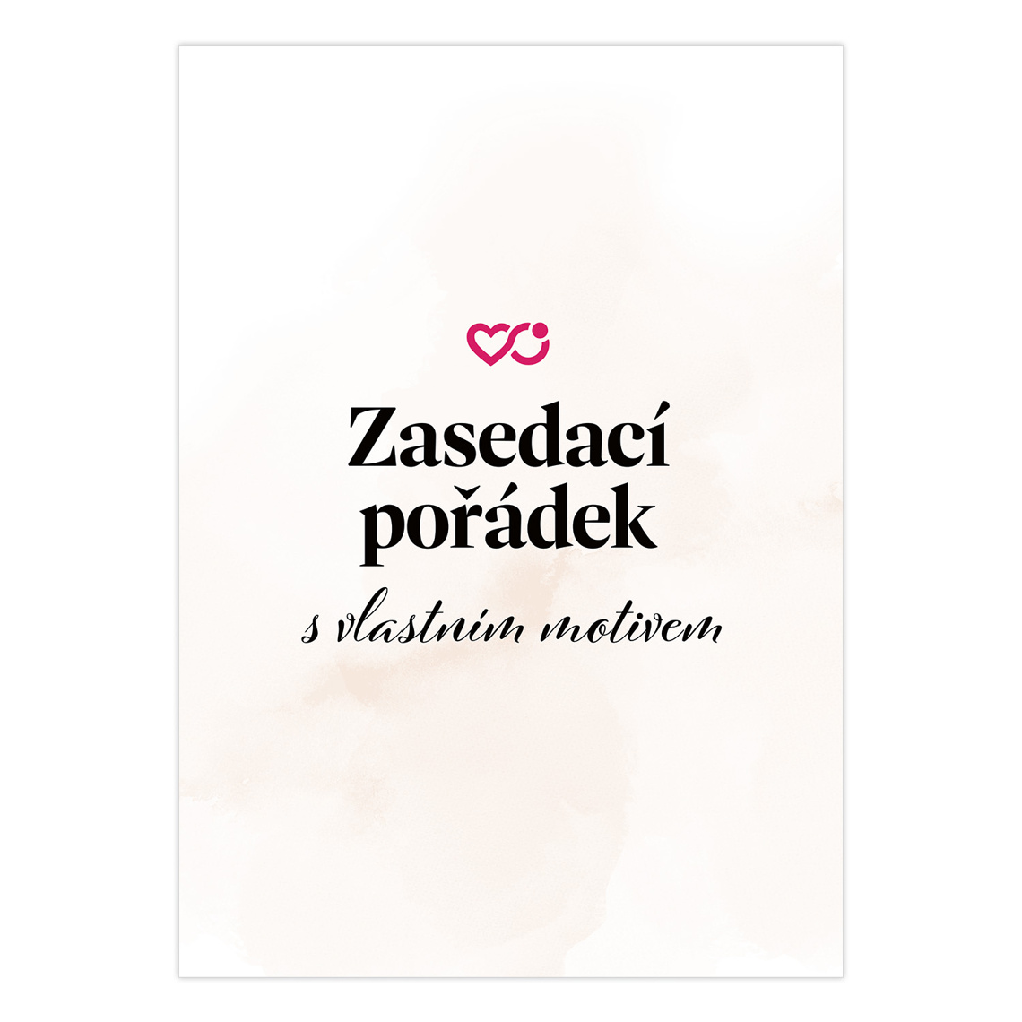 Zasedací pořádek s vlastním motivem 1 připravené pro zasedací pořádek