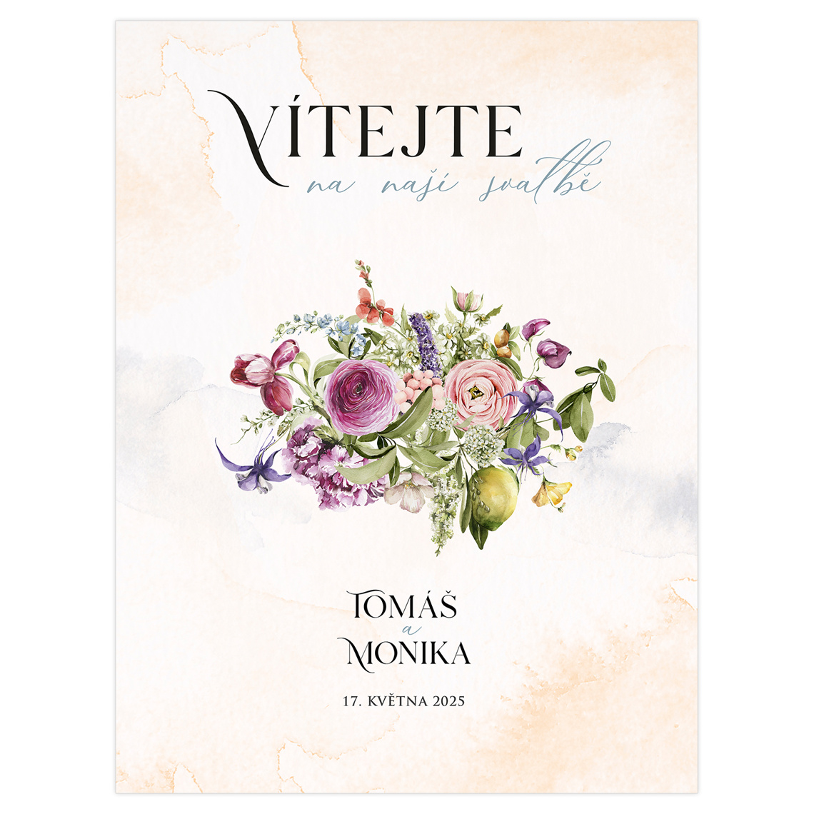Vítacia ceduľa 350 – ukážka produktu