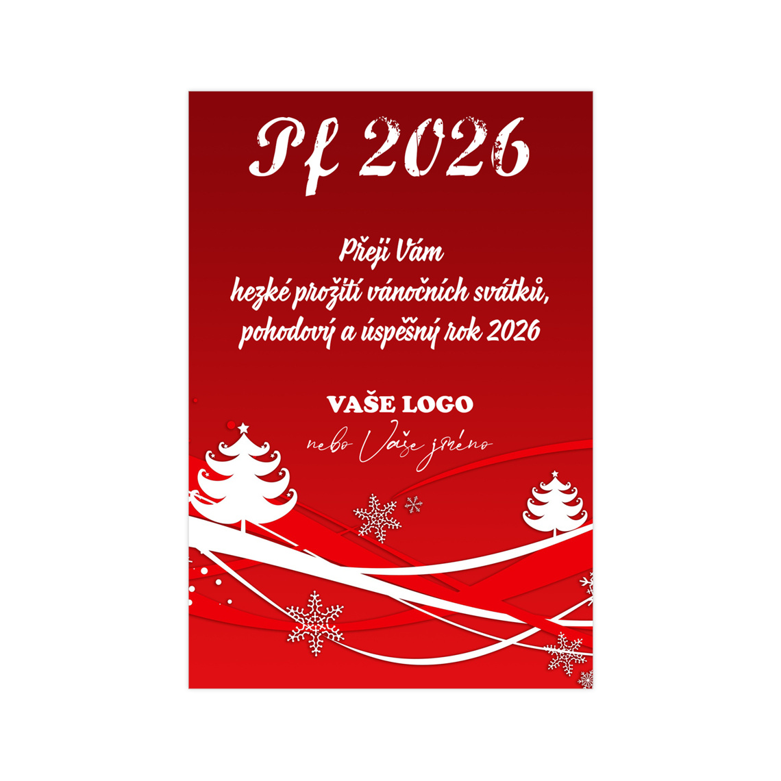 Vianočná etiketa na víno 1 – ukážka produktu