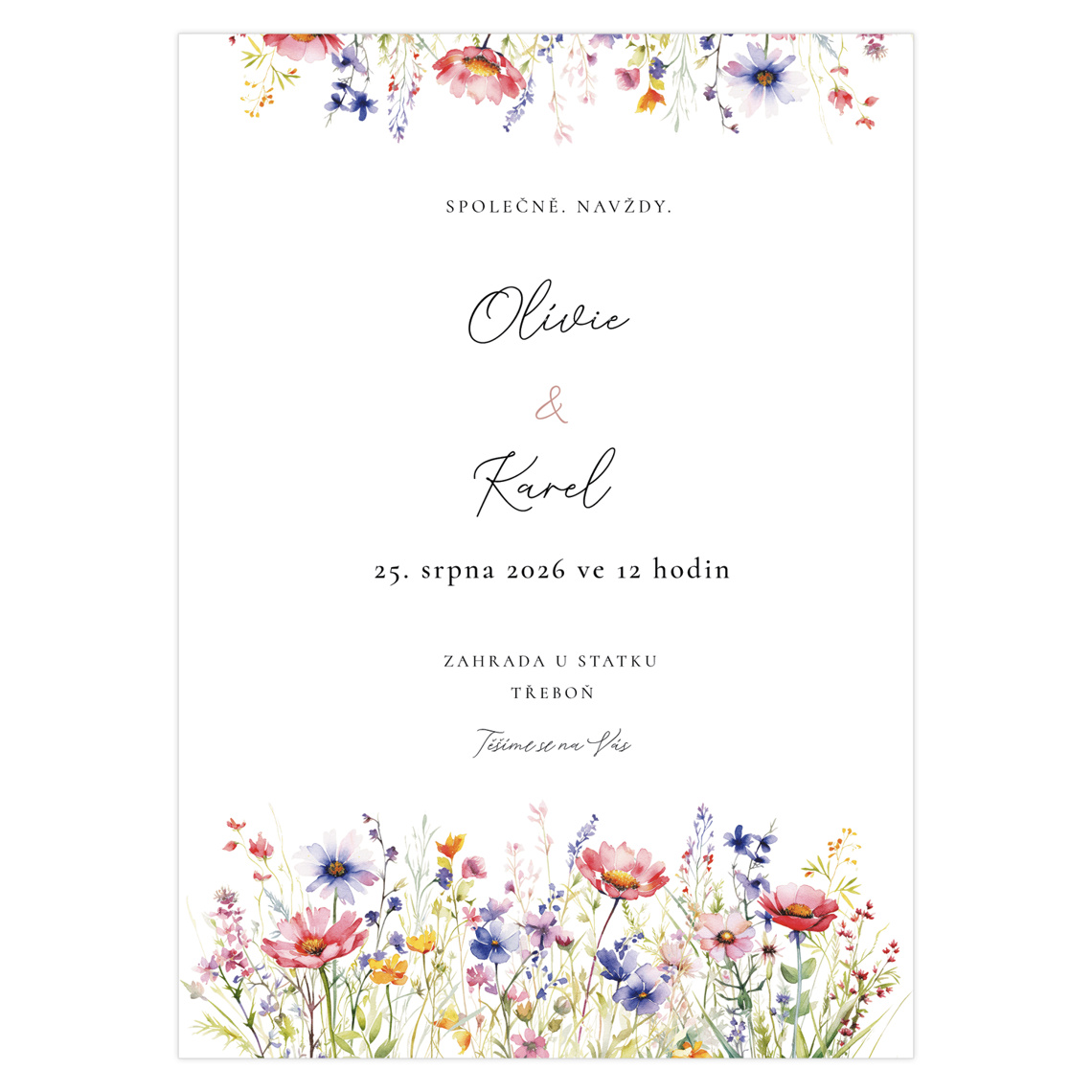 Svadobné oznámenie 356 – Ružová poetika – ukážka produktu