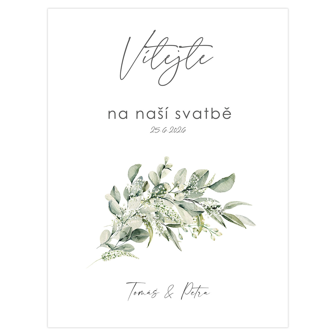 Vítacia ceduľa 353 – ukážka produktu