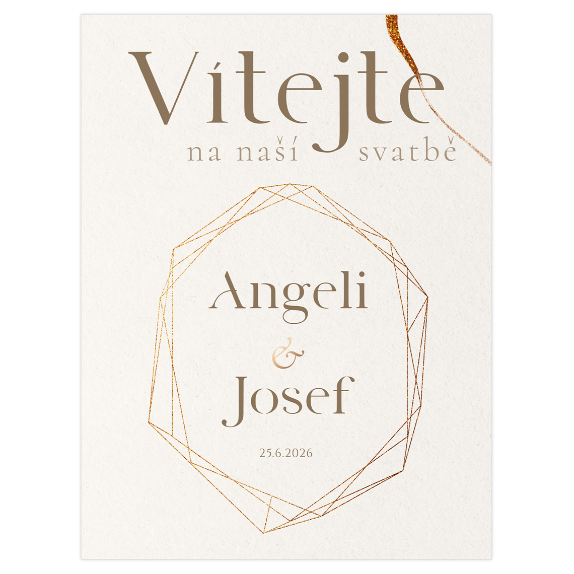 Vítacia ceduľa 357 – ukážka produktu
