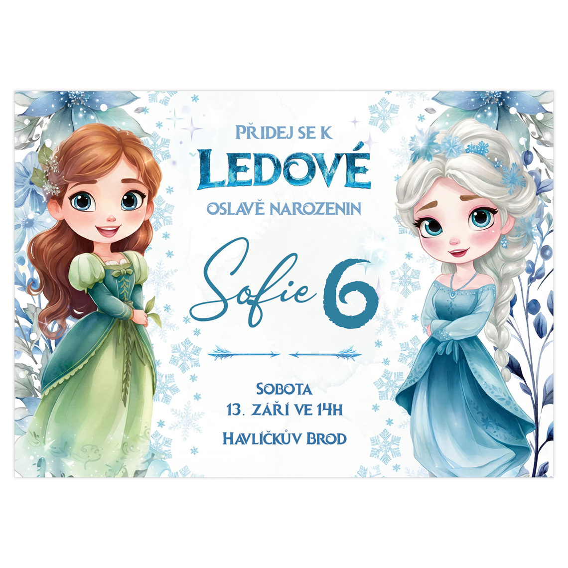 Narodeninová pozvánka 69 – Ľadové kráľovstvo 1 – ukážka produktu